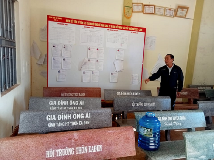Ban cong tac Mat tran thon Ea Den, xa Ea Nam thuc hien hieu qua cuoc van dong toan dan doan ket xay dung nong thon moi, do thi van minh 2